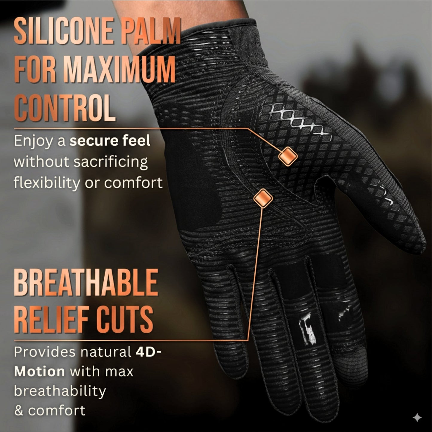 Copper Tech Plus Women's Golf Gloves [Worn on Right Hand]