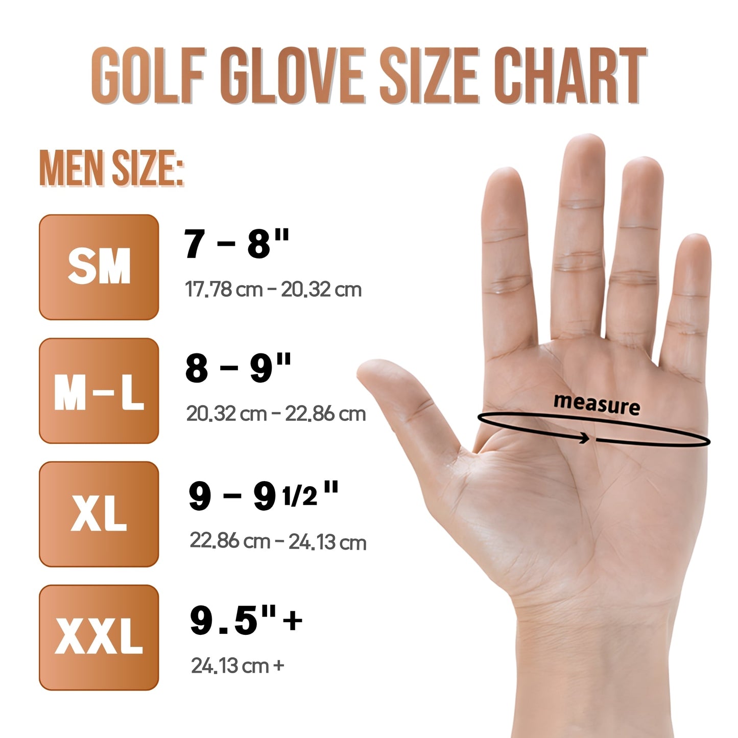 Copper Tech Men's Golf Gloves 2-Pack (White/Black, White/Royal Blue. Charcoal/Gray)